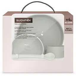 Набір посуду для годування Suavinex Colour Essence зелений (401542) - мініатюра 7