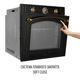 Духовой шкаф электрический PERFELLI VINTAGE 6A8N NERO - миниатюра 5