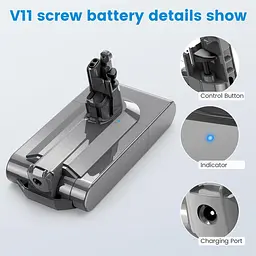 Змінний акумулятор 3900 мА·год для Dyson V11 SV14 - мініатюра 5