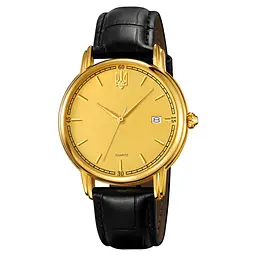 Чоловічий наручний годинник 020 Тризуб золото Gold Awarder acs0031880