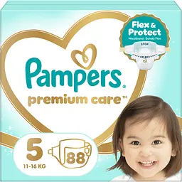 Підгузки Pampers Premium Care Розмір 5 (11-16 кг) 88 шт.