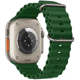 Ремінець силіконовий Hoco iWatch WA12 marine double buckle 38/40/41 mm alfalfa