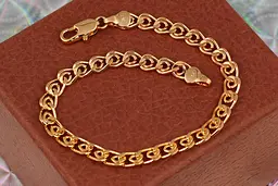 Браслет Xuping Jewelry лав 19,5 см 6 мм золотистий