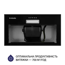 Витяжка повновбудована MINOLA HBI 5214 BL 700 LED - мініатюра 5