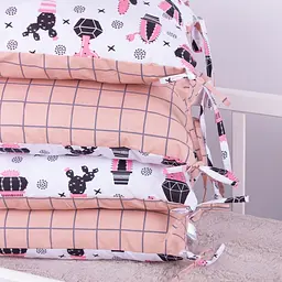 Захисна подушка-борт MirSon Kids Time 18-0004 Pink Cactus, розовая, 4 шт. - мініатюра 6