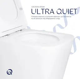 Унітаз підвісний Qtap Tern Ultra Quiet, з сидінням Slim Duroplast/ Soft-close/ Quick Release QT17332303AW - мініатюра 4