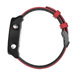 Ремінець для Samsung Galaxy Watch Active 40mm - чорно-червоний ширина кріплення 20мм силікон Watchbands Rage (W37-9WB58978968) - мініатюра 3