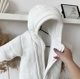 Демісезонний комбінезон для новонароджених "Marshmelloy" зріст 74 см Kid's Fantasy Молочний - мініатюра 3