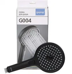 Душова лійка, 3-режим, чорний Gappo G004, Чорний матовий - мініатюра 3