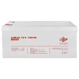 Аккумулятор гелевий LPM-GL 12V - 280 Ah - мініатюра 4
