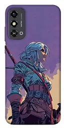 TPU чехол Demsky The witcher ciri для ZTE Blade A53