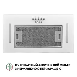 Витяжка повновбудована PERFELLI BI 5684 WH 1000 LED - мініатюра 4