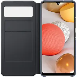 Оригінальний чохол-книжка Samsung для Galaxy A42 5G S-View Clear View Cover Smart Чорний (EF-EA426PBEGRU) - мініатюра 3