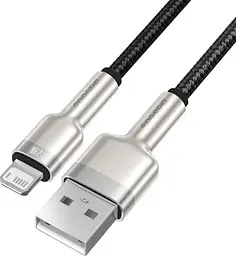 Кабель Baseus Cafule Metal USB to Lightning 2.4A 0.25m Black (CALJK-01) [78967] - мініатюра 3