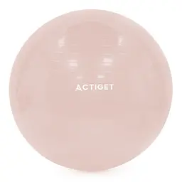 М'яч для фітнесу (фітбол) Actiget 65 см з насосом ACT0143 Light Pink