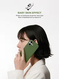 Силиконовый чехол с MagSafe для Apple iPhone 17, ICON2 MagCase, зеленый, противоударный, панель с мягкой подкладкой, защита всего корпуса, поддержка беспроводной зарядки, совместим с защитными стеклами и пленками, ArmorStandart (ARM89580) - мініатюра 9