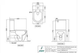Чаша унітазу для підлоги Jaquar Opal OPS-WHT-15753P180UFSM з сидінням Soft Close, Білий - мініатюра 2