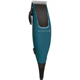 Машинка для стрижки Remington Apprentice, від мережі, роторний мотор, насадок-5, титан.напил., синій