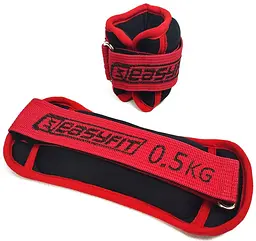 Обтяжувачі для ніг та рук з металом EasyFit MYAKI по 0,5 кг (пара) (EF-AWTN-050)