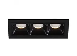 Світильник точковий врізний KLOODI KD-POINT 3X2 6W 4K BK - мініатюра 2