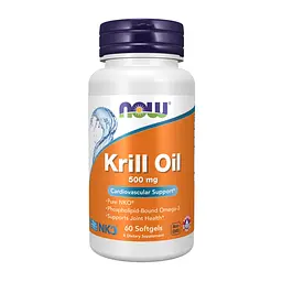 Омега-3 рыбий жир Now Foods Krill Oil 500 мг 60 софтгелей