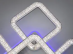 Люстра стельова LED Diasha 2205/4+1BK, 80W, 3200K-6500K, чорний метал, сучасний стиль для дому - мініатюра 5