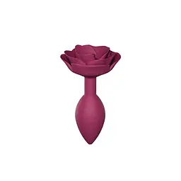 Анальная пробка Love To Love Open Roses M, 8.5х3.4 см, бордовый - миниатюра 5