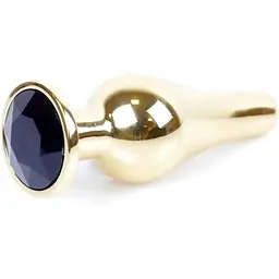 Анальна пробка Boss Of Toys Boss Series - Jewellery Gold Butt Plug Black, BS6400065, Золотий / Чорний