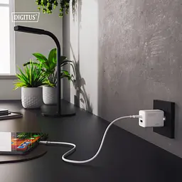 Digitus Зарядний пристрій GaN 1хUSB-C, 1хUSB-A, 45W - мініатюра 3