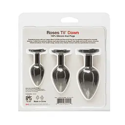 Набір силіконових анальних пробок Til Dawn Silicone Anal Plug Kit Starter Kit Black BMS Factory SX3150 104329 - мініатюра 2