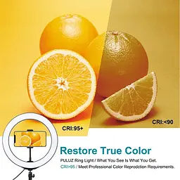 Кольцевая USB LED лампа Puluz PKT3035 10" + штатив 1.1 м - мініатюра 3