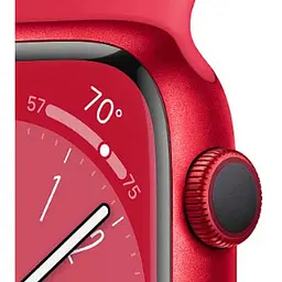 Смарт годинник Apple Watch Series 8 GPS 41mm RED Aluminum Case Band - M/L (MNUH3) Червоний - мініатюра 4
