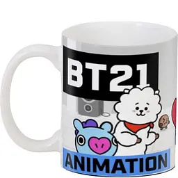 Кухоль GeekLand Bangtan Boys BTS 02.29 Animation 330 мл білий - мініатюра 3