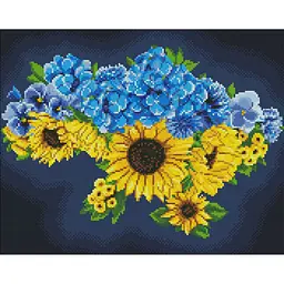 Алмазна мозаїка Квітуча Україна ©Mariia Davydova AMO7874, 40х50см