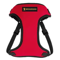 Шлея для собак дрібних порід Bronzedog Sport M 22х20х2 см червона - мініатюра 2
