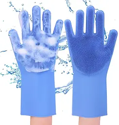 Силіконові рукавички Better Glove універсальні з ворсинками-щітками - мініатюра 3
