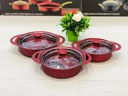 Набір посуду (омлетниці) O.M.S. Collection 3015 Red - мініатюра 2