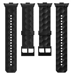 Ремінець Primolux Dimond силіконовий для годинника Xiaomi Redmi Watch 4 / Xiaomi Smart Band 8 Pro - Black - мініатюра 5