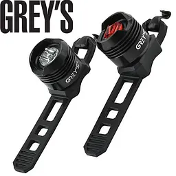 Комплект мигалок у силіконовому корпусі Grey's 3 режими 2хLED 2 шт (GR12100)