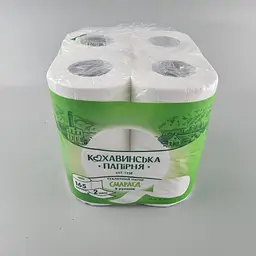 Туалетний папір, Смарагд, 2-шарові, білий, 96x110 мм, 14 метрів на 8а, 8 рулони по 130 відривних аркушів в упаковці