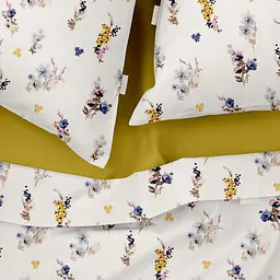 Комплект постільної білизни Cosas євро без простирадла SUMMER GARDEN 200 x 220 см (FlowersBavovna_200_2) - мініатюра 6