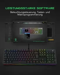 Ігрова клавіатура Black Shark SIXGILL K2 Blue Switches Чорна (UKR) - мініатюра 2