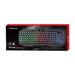 Клавіатура Xtrike ME KB-306 LED USB UA Black (KB-306UA) - мініатюра 7