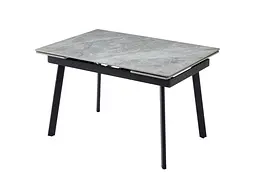 Керамічний стіл TM-98-1 б'янко каррара грей + чорний - мініатюра 9