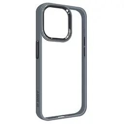 Чехол для Apple iPhone 15 Pro, UNIT2, серый, ударопрочный, прозрачный противоударный чехол-накладка из TPU и поликарбоната (PC), с защитными бортиками, защита всего корпуса от ударов и царапин, ArmorStandart (ARM74845)
