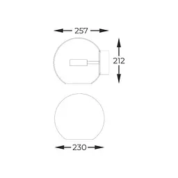Настінний світильник ENCELADUS W0428-01D-F4AC Zuma Line - мініатюра 2
