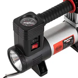 Компресор HEYNER 12v / 190вт / 40л / 7атм / 14А (3 LED ліхтар) в сумці (237100) - мініатюра 4