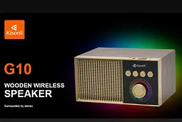 Портативная колонка ретро Kisonli G10 Bluetooth 1200mAh 5Вт Brown - мініатюра 5