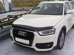 Дефлектор капоту мухобійка для AUDI Q3, 11-, темний
