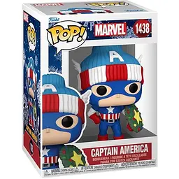Фігурка Funko Pop Марвел Капітан Америка Marvel Holiday Captain America 10 см MH CA 1438 - мініатюра 3